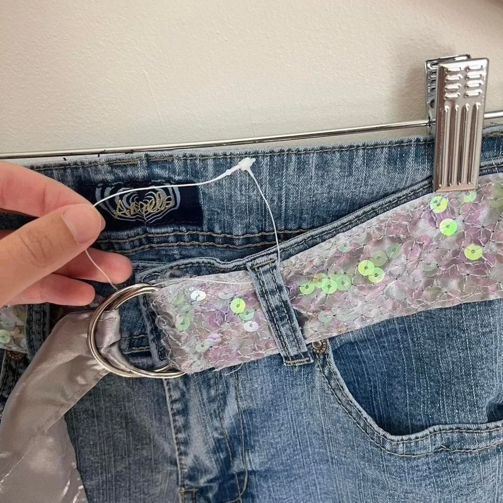 Vintage‎ Y2K Angels Sequin Flare Jeans